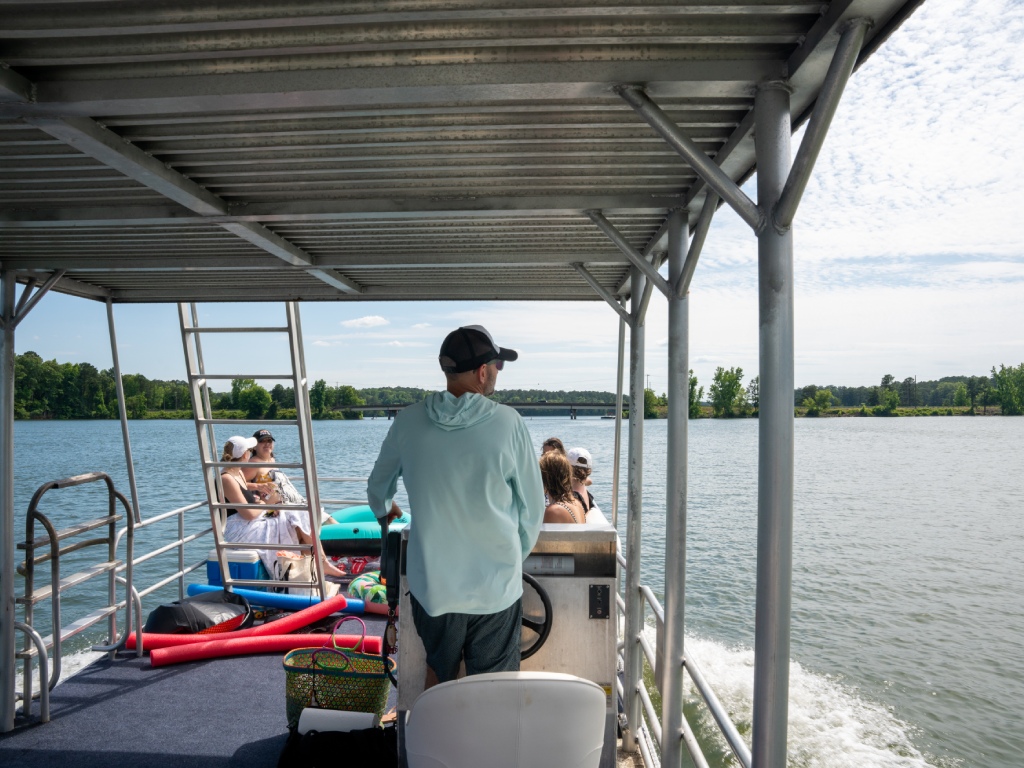 Double-Decker Party Pontoon with Slide